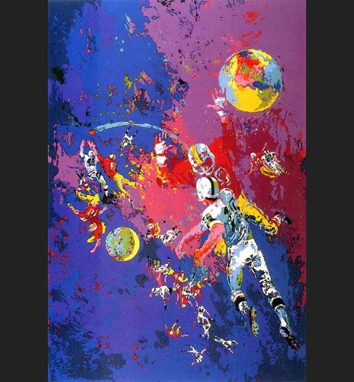 Leroy Neiman Satellite Football